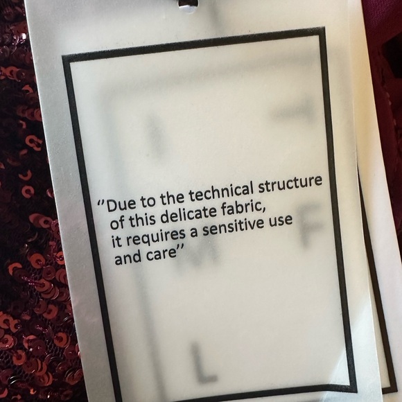 ITMFL IN THE MOOD FOR LOVE ELISA Sequin Dress in Burgundy Size M NWT - Picture 5 of 7